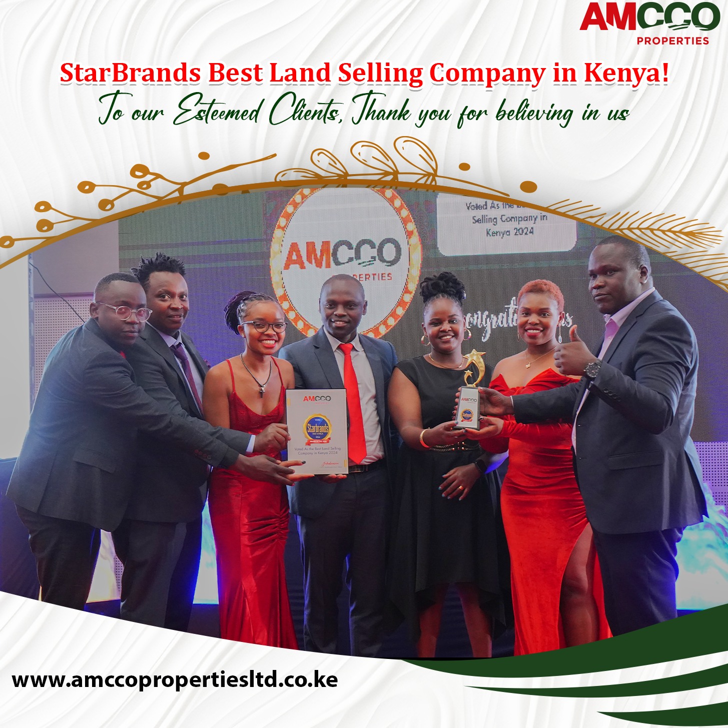 A Triple Win for AMCCO Properties at Starbrands Awards
